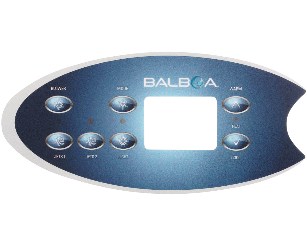 Balboa VL702S / ML554 Autocollant du panneau de commande, 7 touches