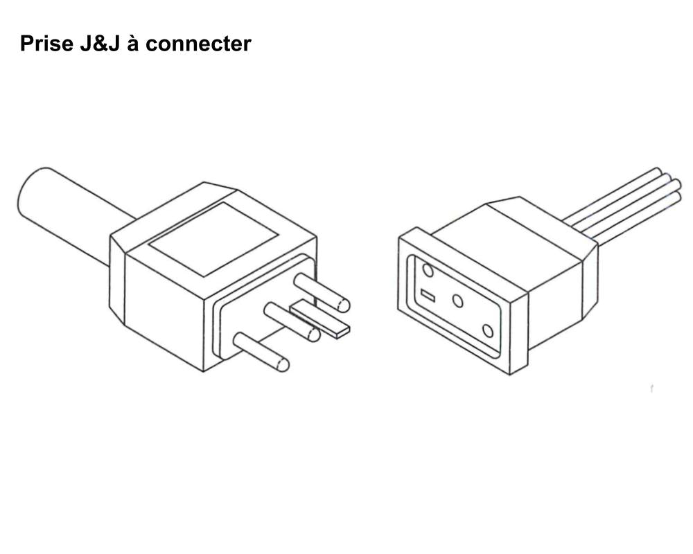 Adaptateur HydroQuip AMP vers Mini-J&amp;J - Type 1 pompe à deux étages