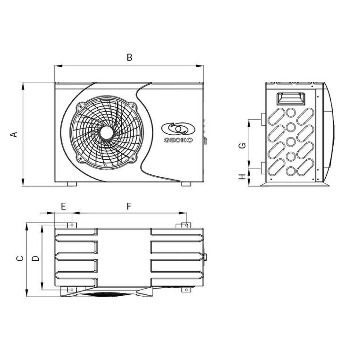 Pompe à chaleur Gecko pour spa 7,5kW