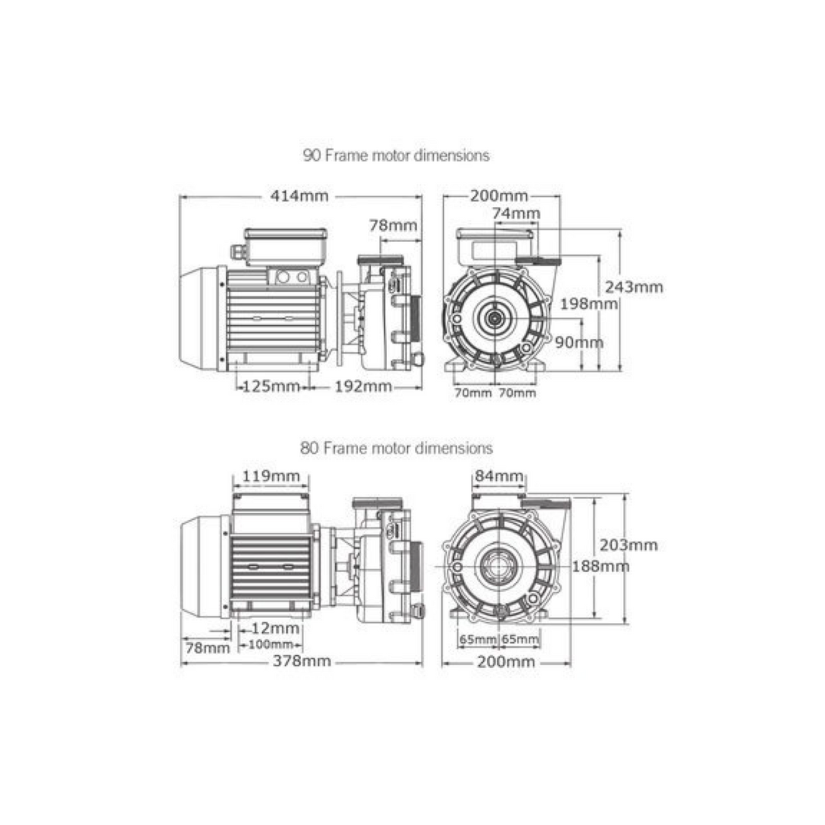 Gecko Whirlpool Massagepumpe FLO-MASTER XP2E CE, 2,5 PS, 230 V, 50HZ, 2SP